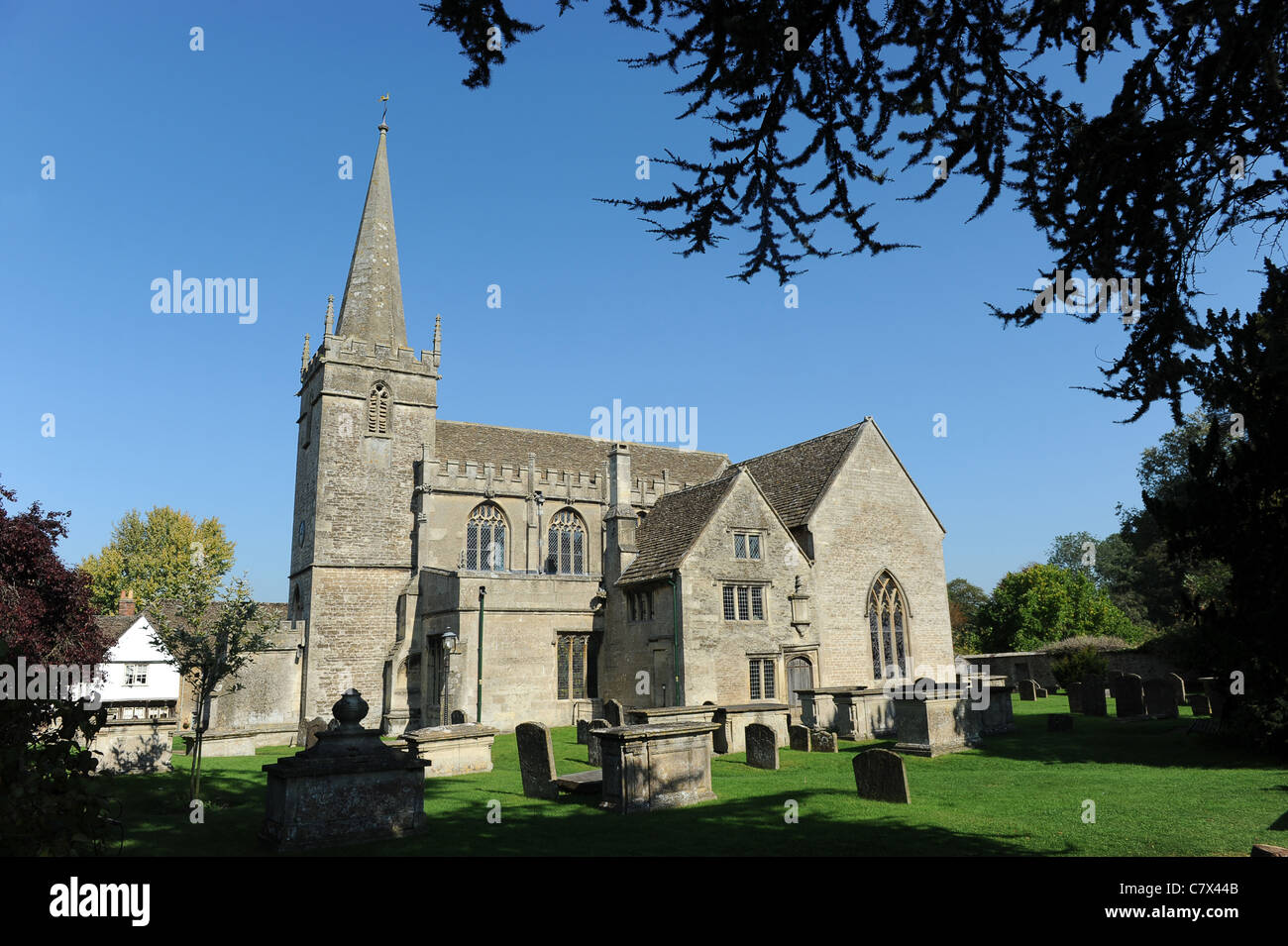 Lacock Chiesa Parrocchiale Wiltshire, Inghilterra Regno Unito Foto Stock