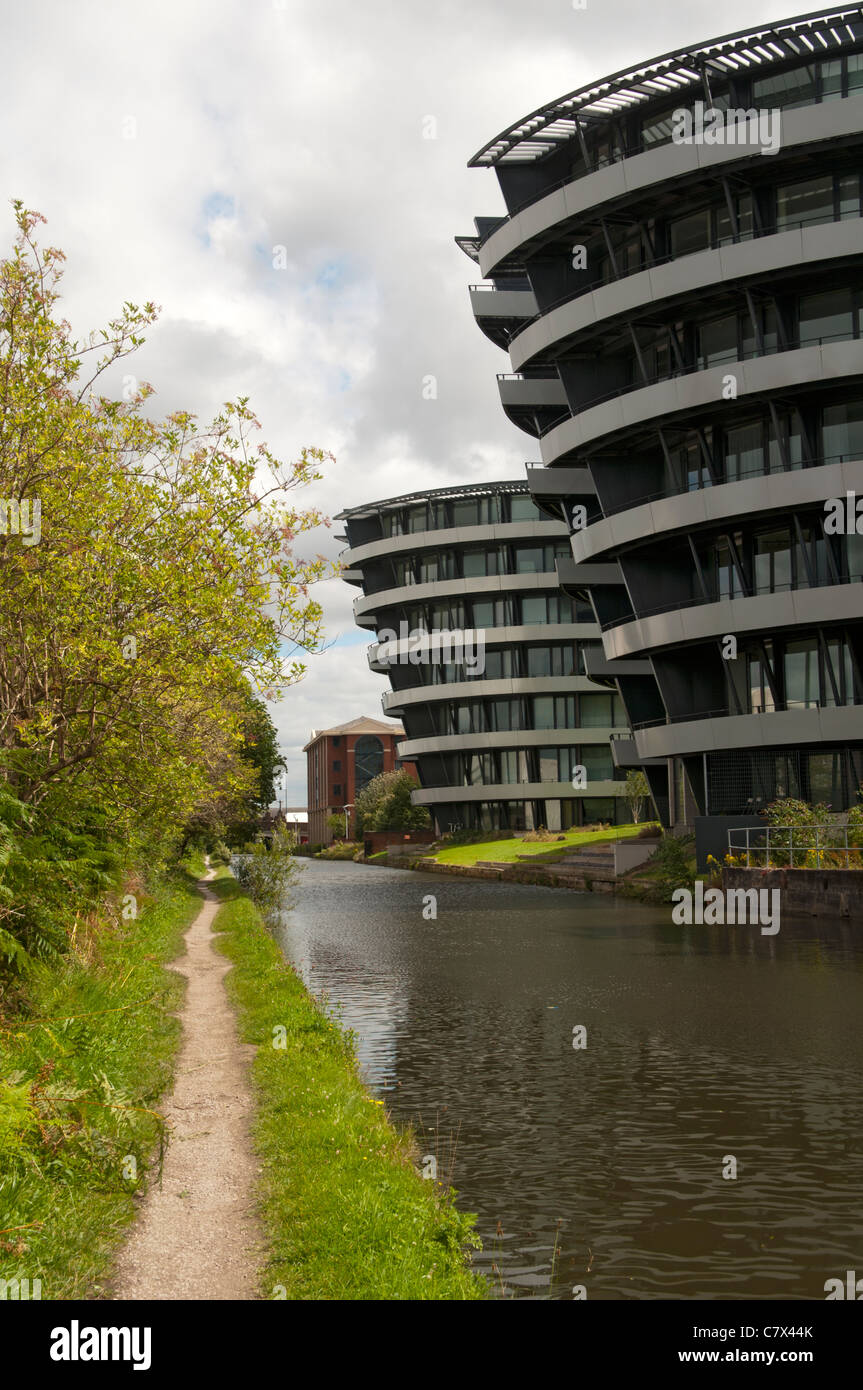 Il Budenberg Haus Projekte appartamenti a Altrincham, vicino Manchester, Inghilterra, Regno Unito. Urban Splash con Foster & Partners. Foto Stock