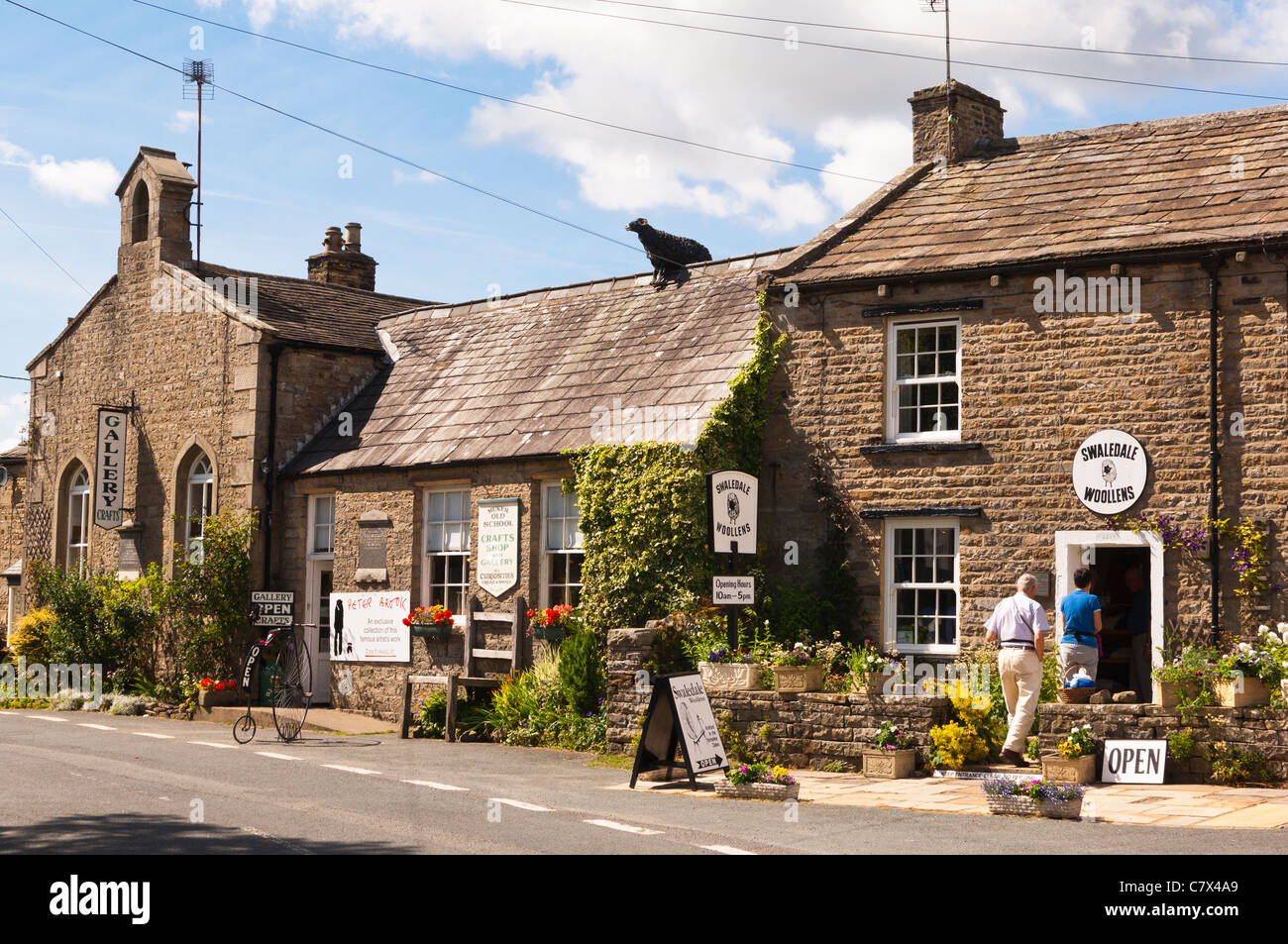 In Muker Swaledale nel North Yorkshire , Inghilterra , Inghilterra , Regno Unito Foto Stock