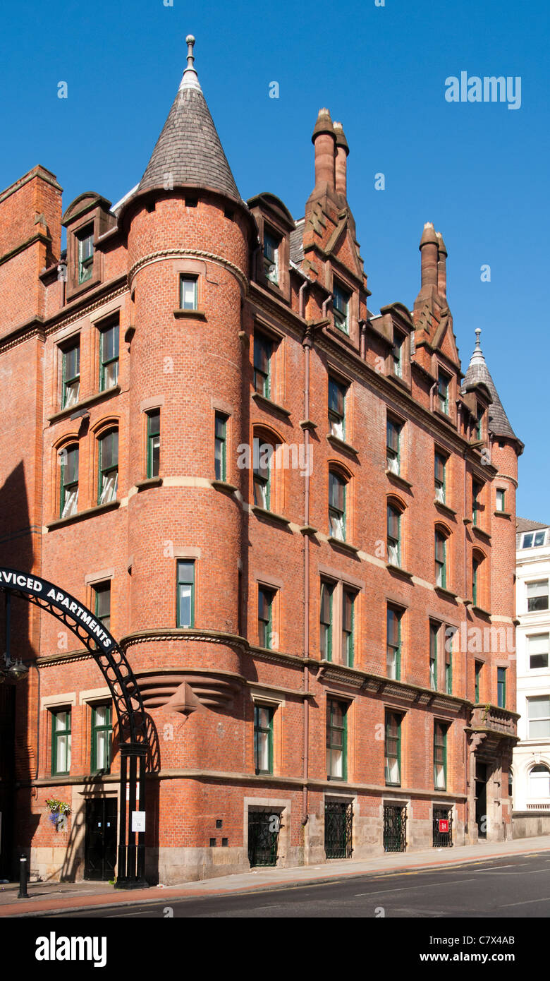 Casa centrale, Princess Street, Manchester, Inghilterra, Regno Unito. Magazzino spedizioni per Galbraith e Co,1880. Ora Atrium apartments. Foto Stock