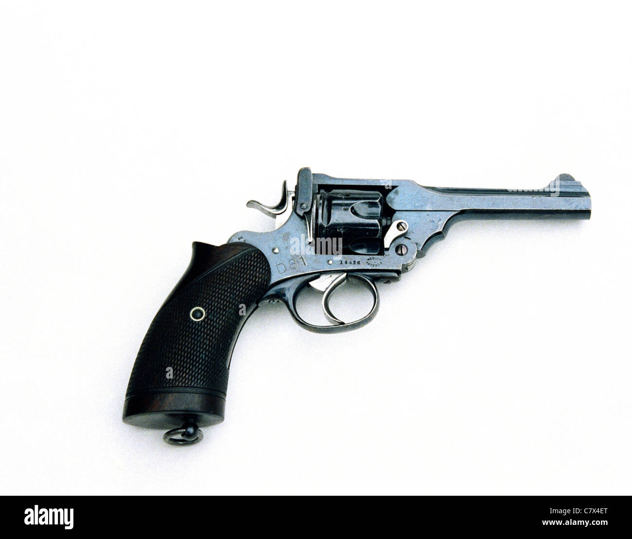 Webley Mk III .380 200 revolver britannici, Birmingham fabbricati Foto Stock