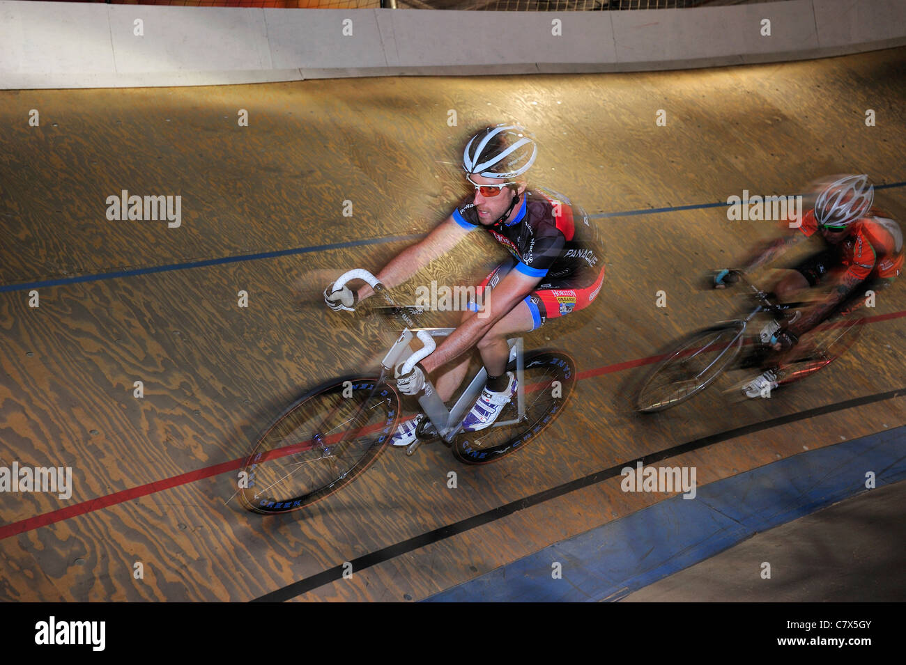 Velodromo via racing Foto Stock