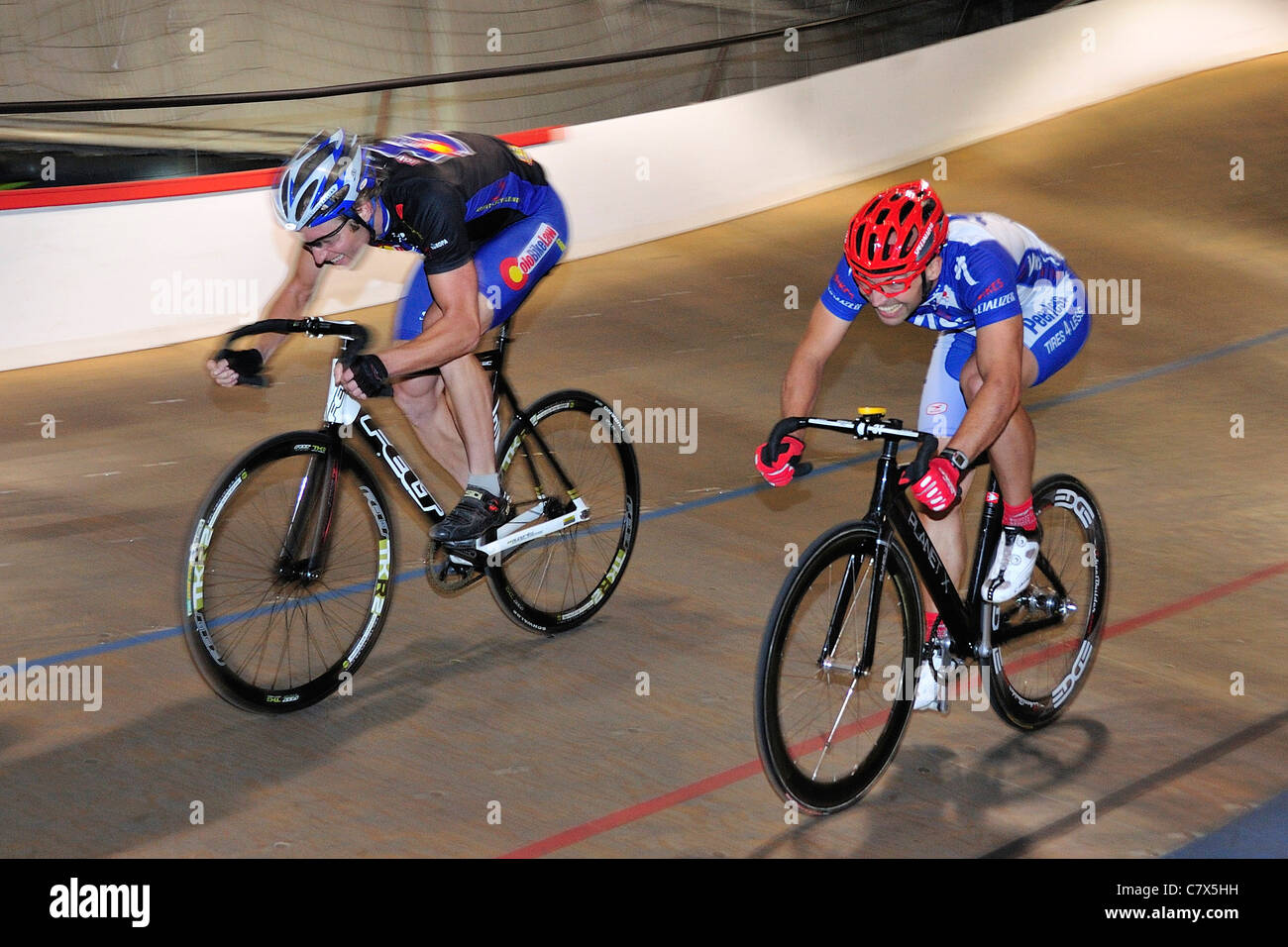 Velodromo via racing Foto Stock