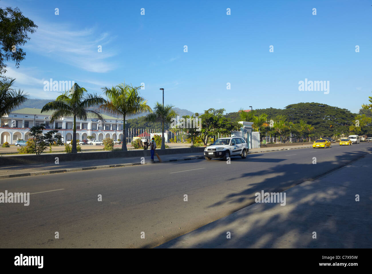 Avenida Alves Aldeia, Dili, Timor orientale, Asia Foto Stock
