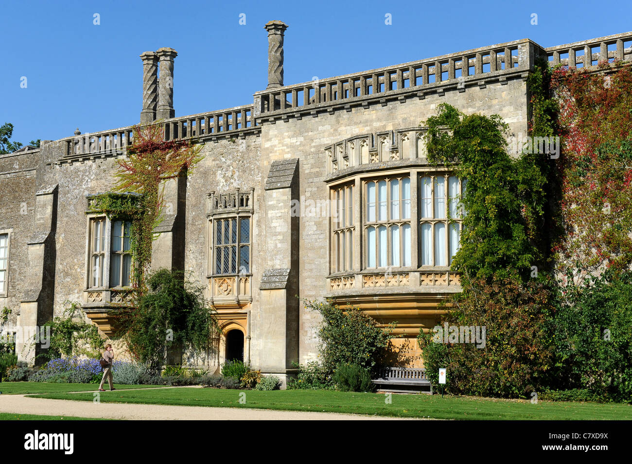 Lacock Abbey home di Henry Fox Talbot pioniere della fotografia Wiltshire, Inghilterra REGNO UNITO Foto Stock