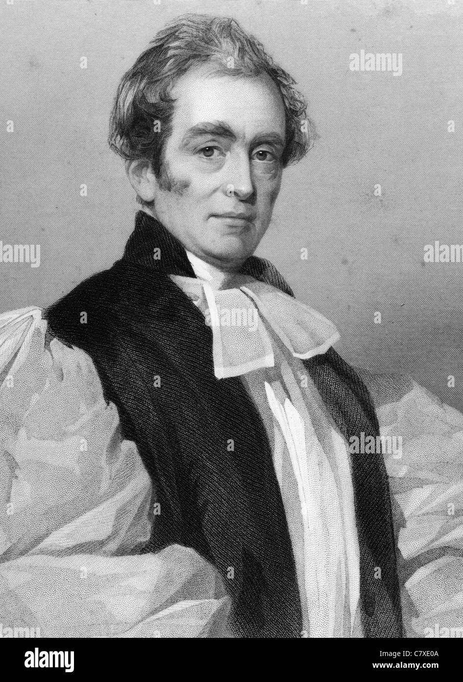 Henry Phillpotts (1778-1869) su incisione dal 1837. Vescovo anglicano di Exeter dal 1830 al 1869. Foto Stock
