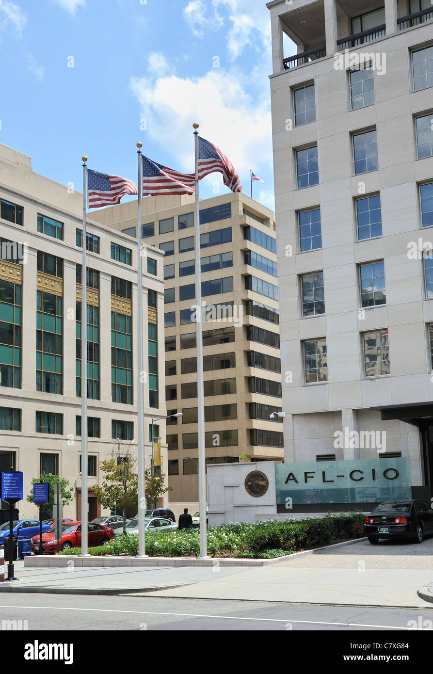 AFL-CIO uffici a Washington DC USA Foto Stock