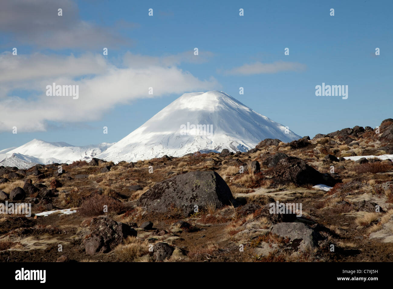 Mt Ngauruhoe Foto Stock