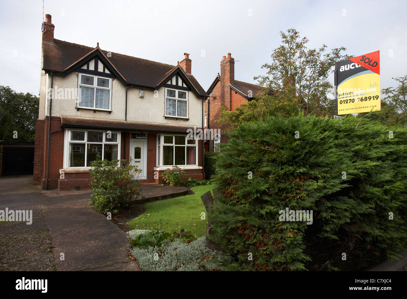 Casa venduta in asta Foto Stock