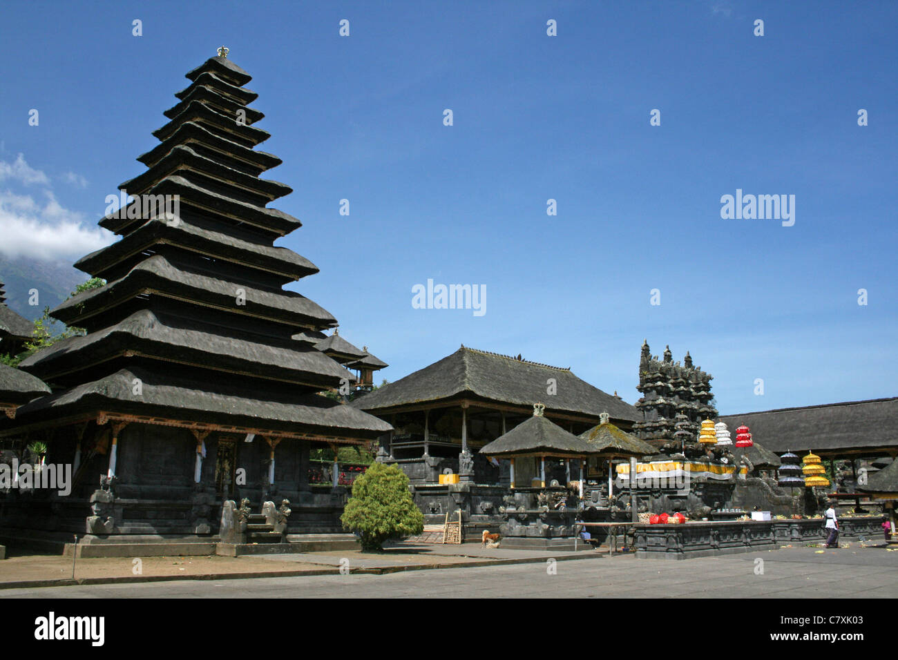 Besakih Tempio Madre sulle pendici del Monte Agung, Bali Foto Stock