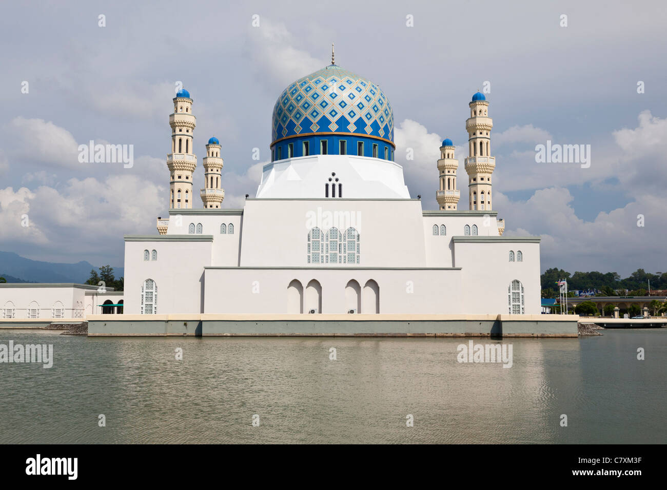 La moschea della città, Kota Kinabalu, Sabah Malaysian Borneo Foto Stock