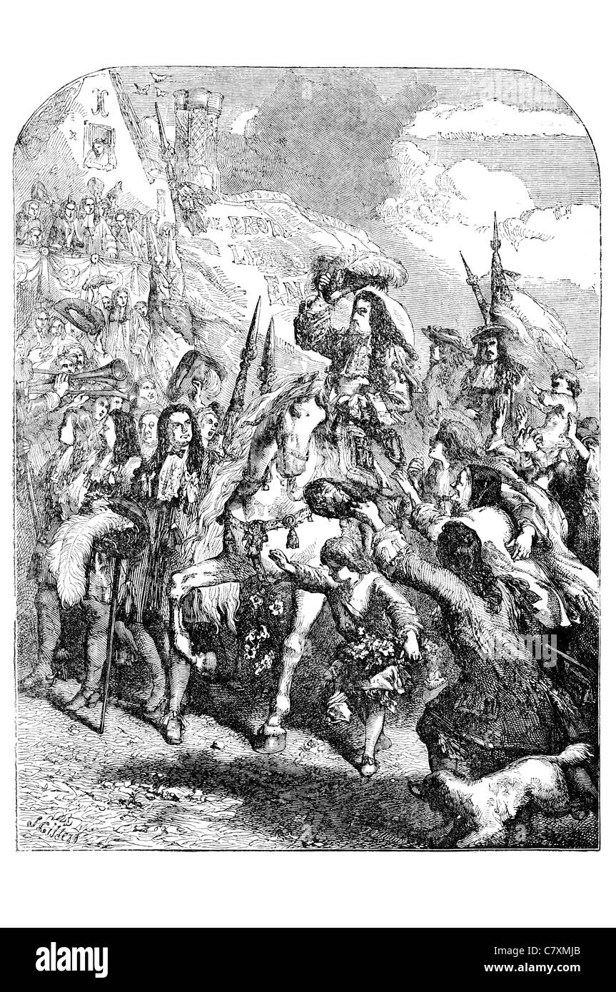 William III & II 1650 1702 Principe Sovrano della casa di Orange Nassau re regal royal regale imperiale regnante dominatrice sovrana Foto Stock