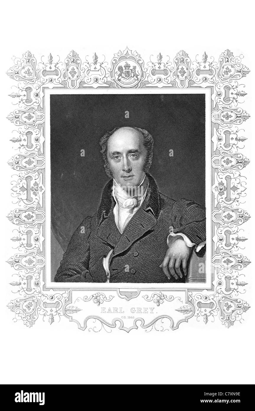 Charles Grey 2nd Earl KG PC 1764 1845 Visconte Howick il Primo Ministro del Regno Unito partito Whig governo britannico Foto Stock
