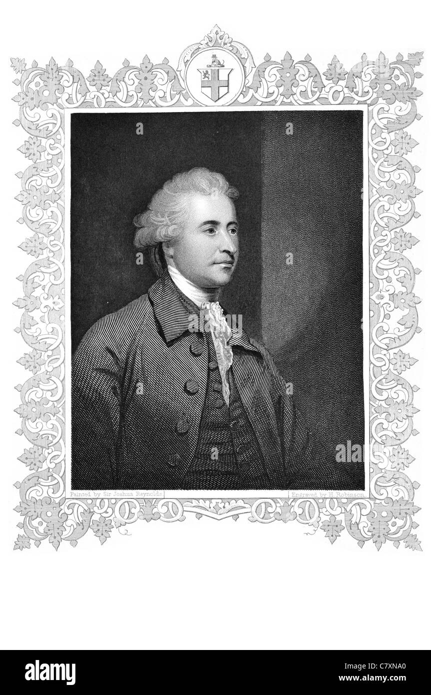Edmund Burke PC 1729 1797 statista irlandese autore oratore un teorico politico filosofo House of Commons partito Whig Foto Stock