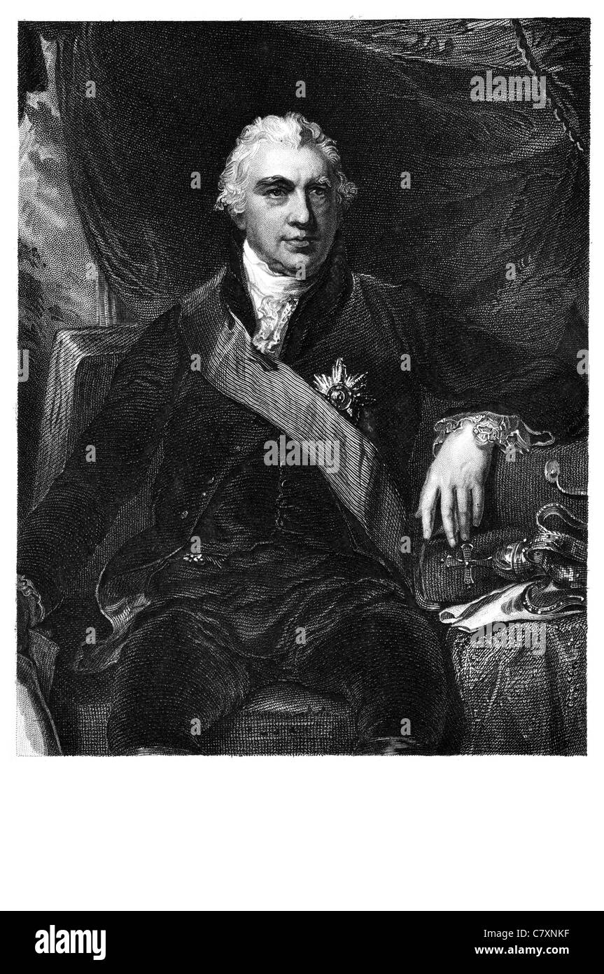 Sir Joseph Banks 1° Baronet 1743 1820 naturalista inglese botanico botanica patrono delle scienze naturali il Capitano James Cook Foto Stock