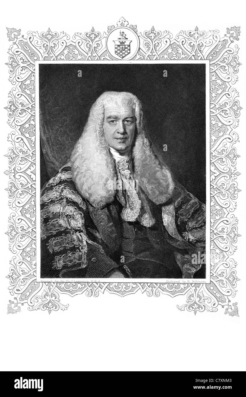 Sir Thomas Plumer 1753 1824 giudice britannico candidato Vice Cancelliere di Inghilterra Master dei rotoli Vinerian studioso laurea in diritto Foto Stock