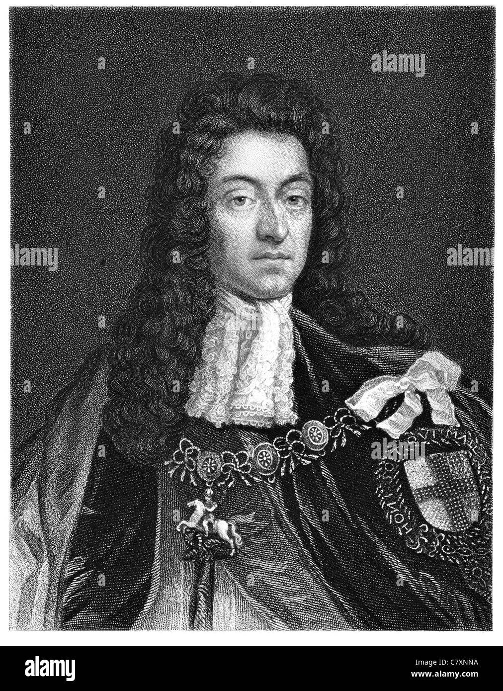 William III & II 1650 1702 Principe Casa di Orange Nassau Stadtholder re Billy regal royal regale principesca sovrano imperiale Foto Stock