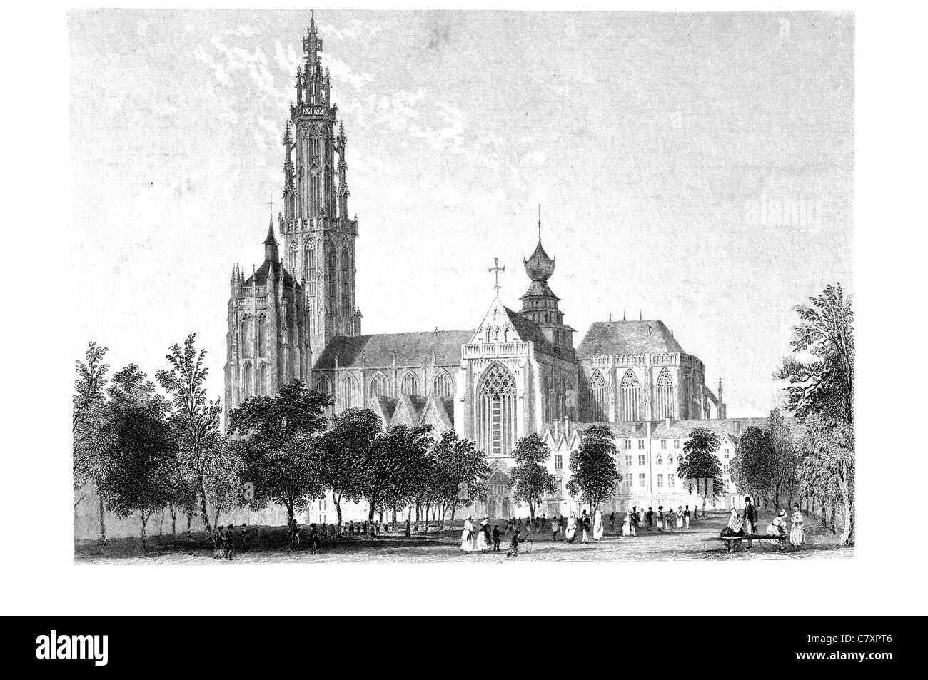 Cattedrale di Nostra Signora Cattolica Romana Anversa Belgio Gothic Jan Pieter Appelmans Sito Patrimonio Mondiale cappella chiesa basilica Foto Stock