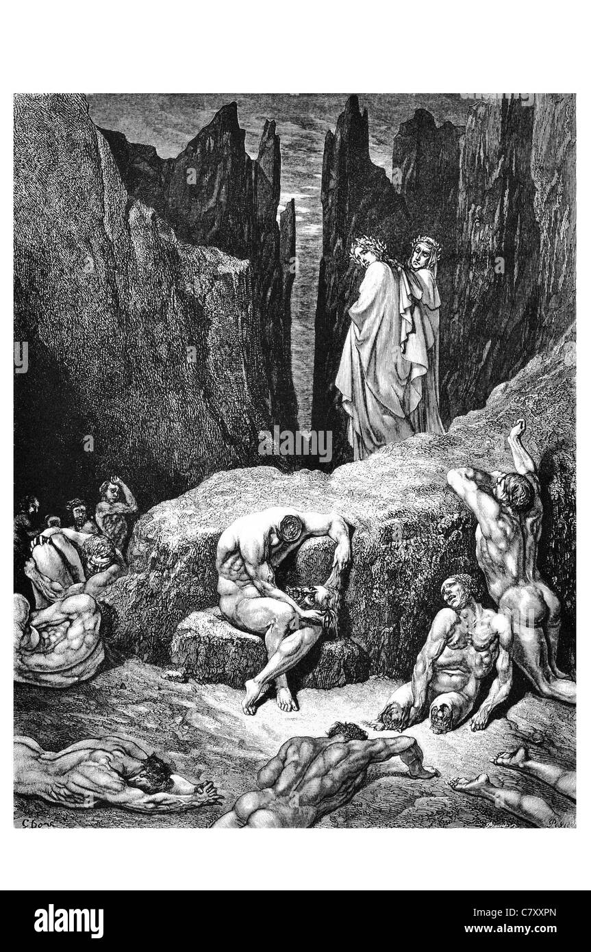 Ma Virgilio risvegliata a me cosa ancora gazest su wherfore neppure fissare ancora i tuoi occhi di seguito tra i mutilati e miserabili sfumature Foto Stock