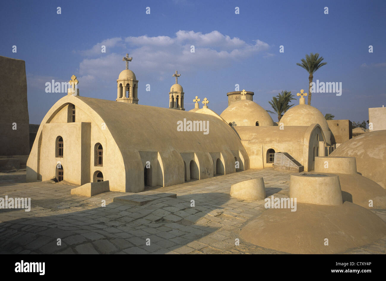 Egitto, Wadi Natrun. Monastero Al-Baramus Foto Stock