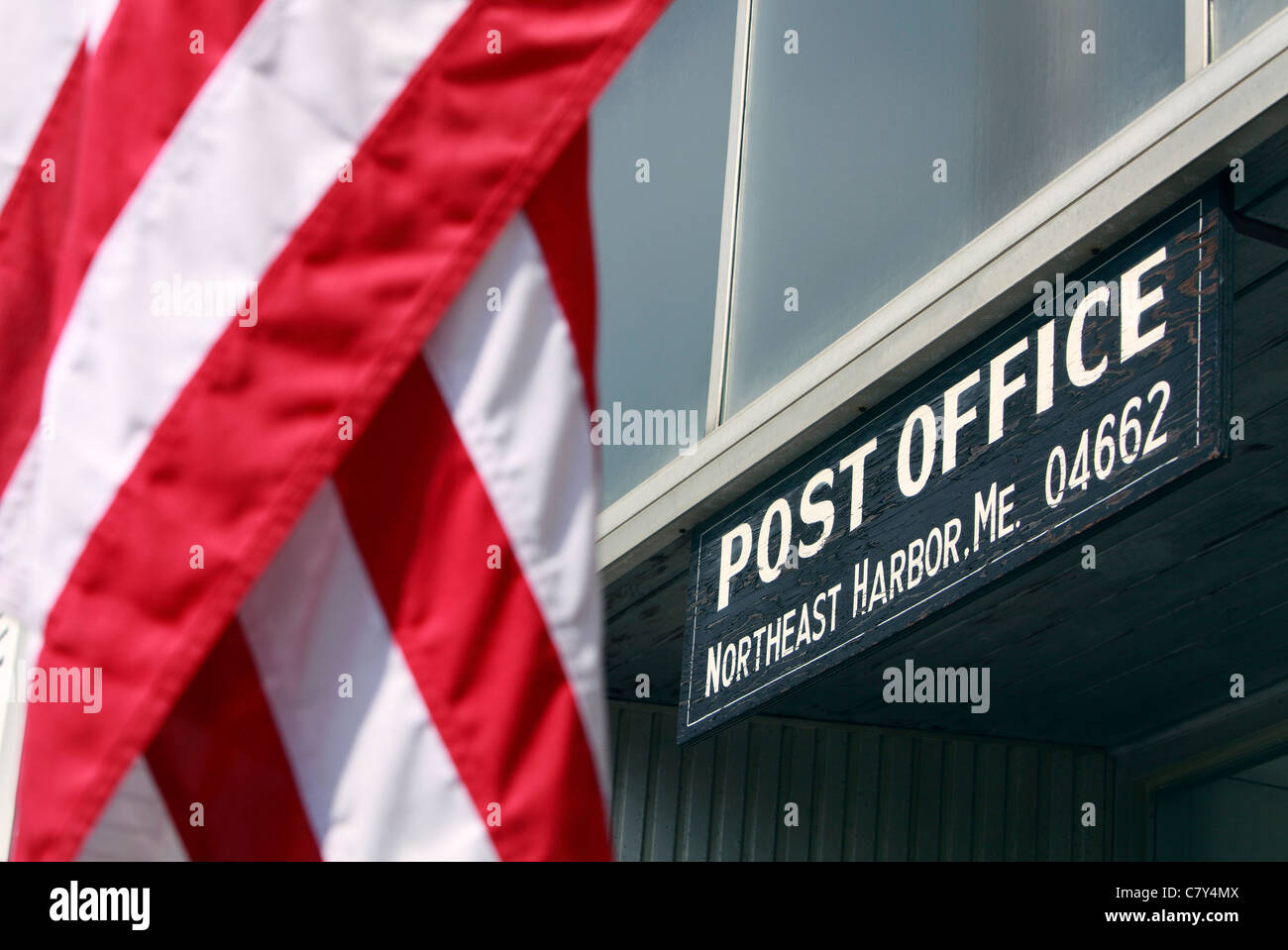 Ufficio postale, Northeast Harbor, Maine Foto Stock