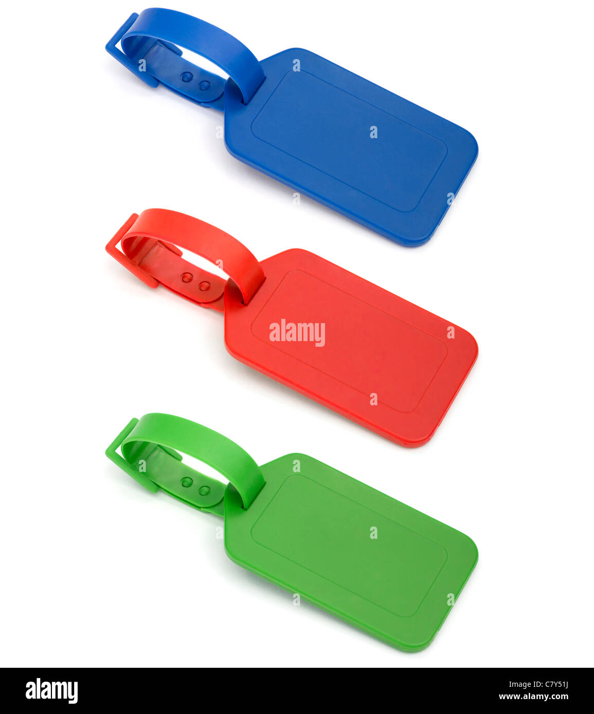 Tag multicolore Foto Stock