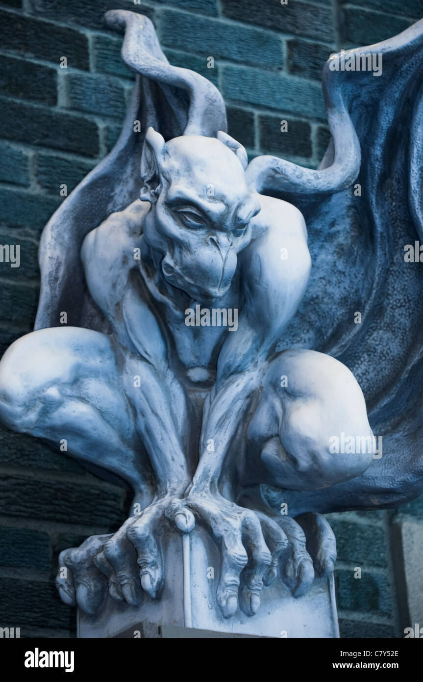 Statua del Gargoyle Foto Stock