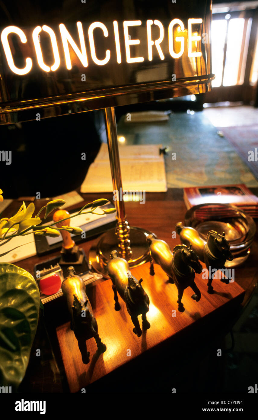 L'Italia, Venezia hotel Danieli, il desk del concierge Foto Stock