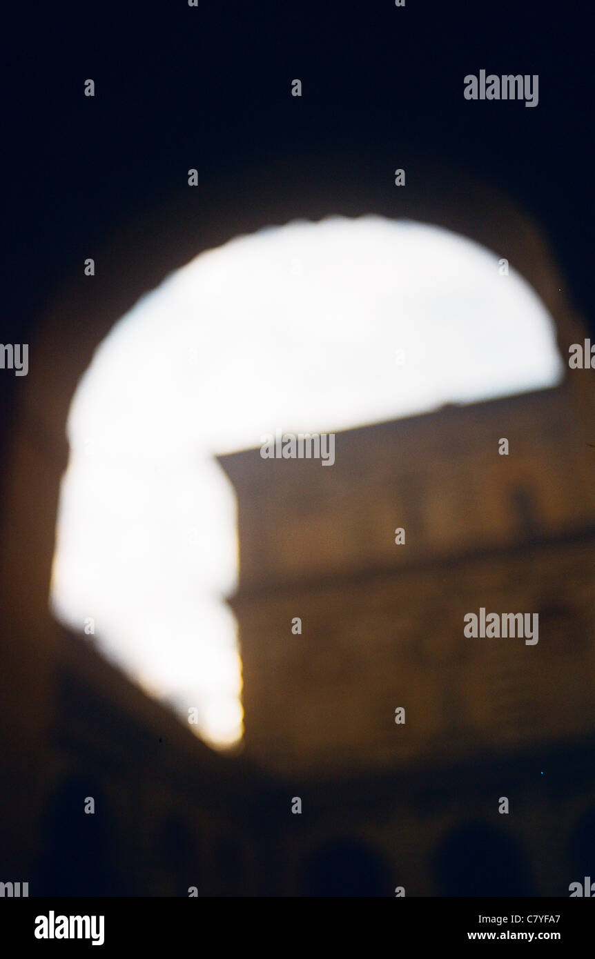 Firenze, Italia soft focus archway Foto Stock