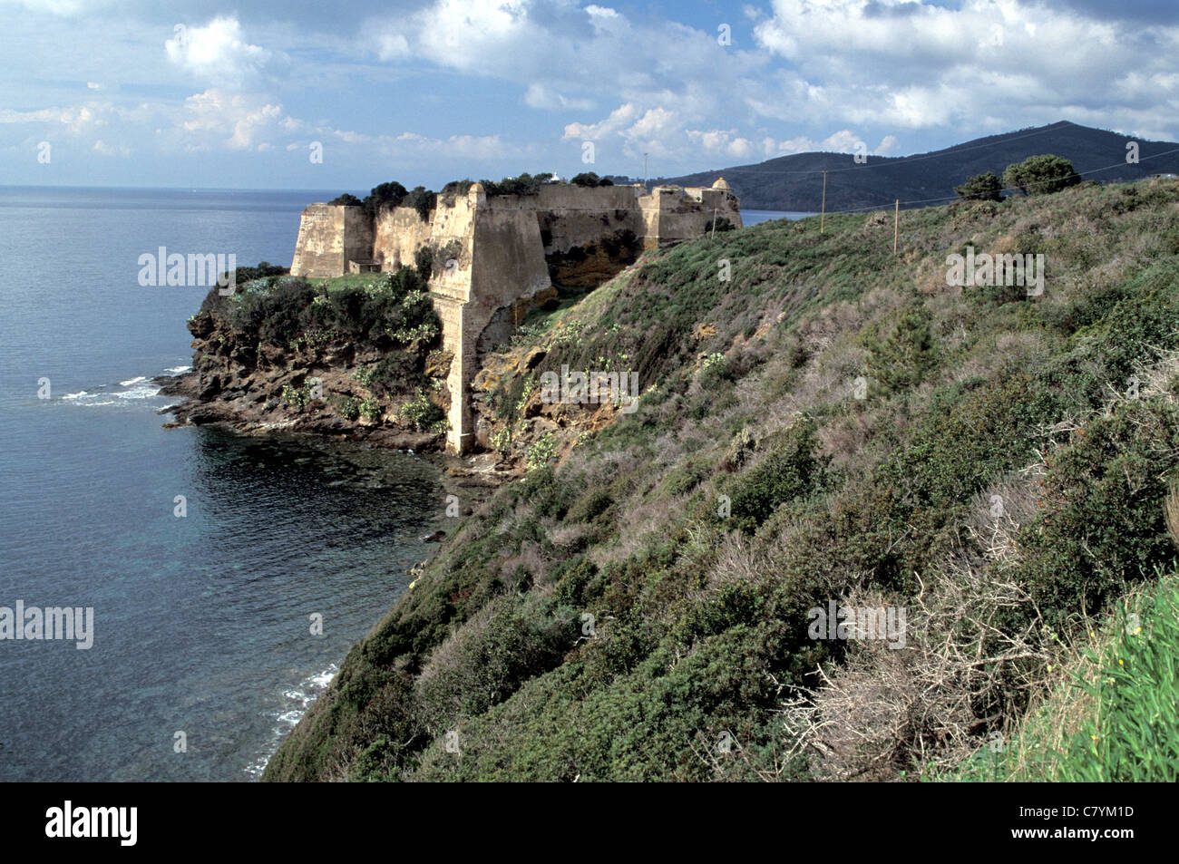 Toscana Isola d'Elba, Forte Focardo Foto Stock