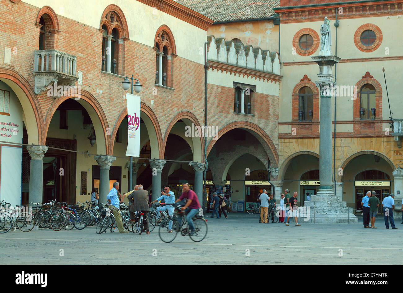 Piazza del Popolo Ravenna Italia Foto Stock