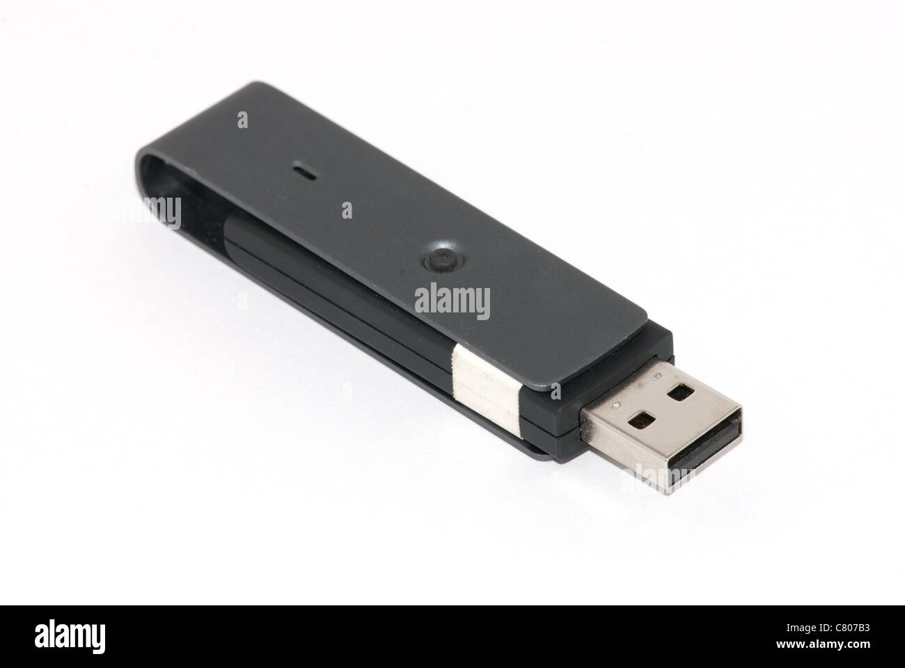Pendrive USB su bianco Foto Stock