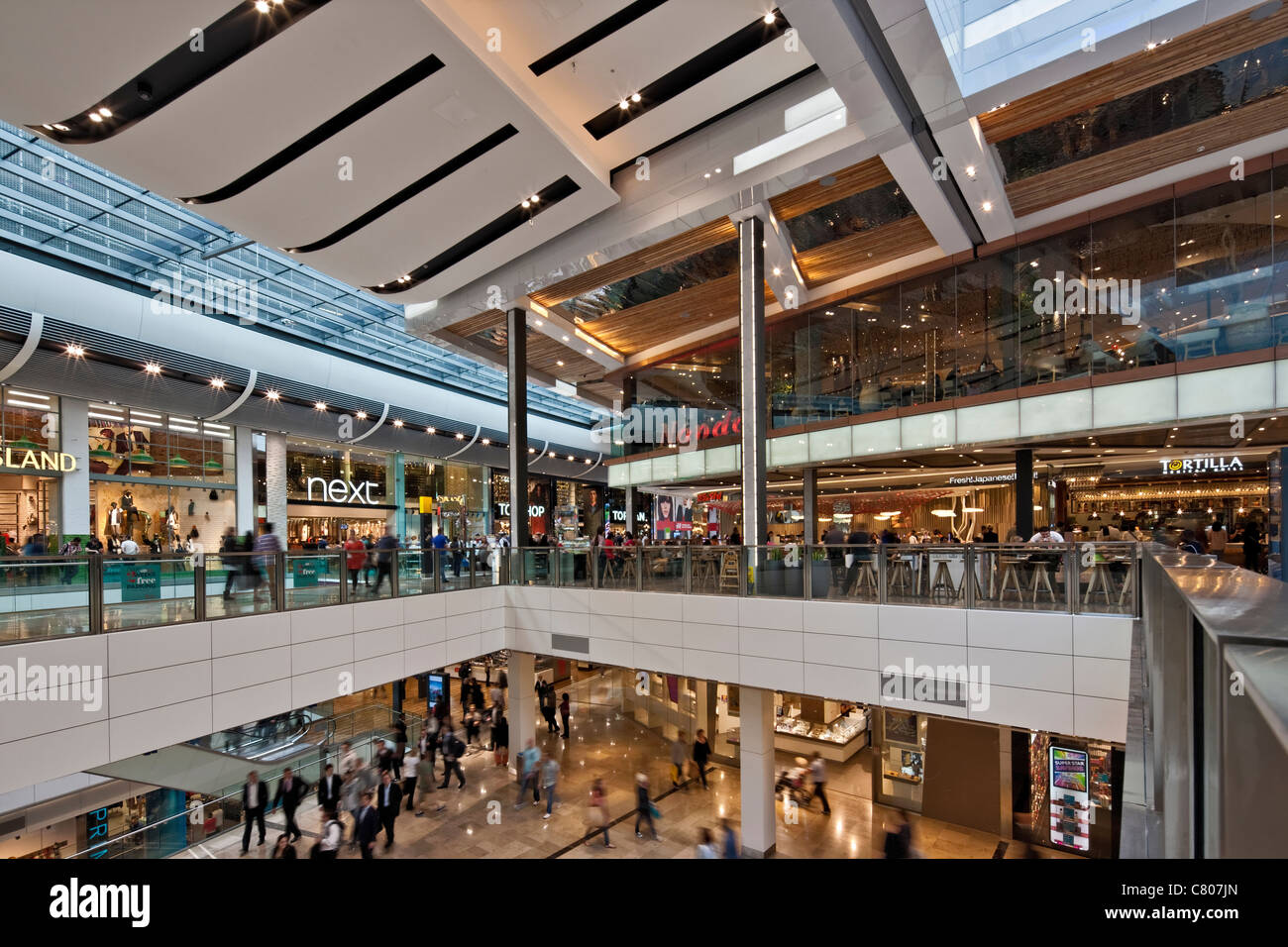 Il centro commerciale Westfield - Stratford. Foto Stock
