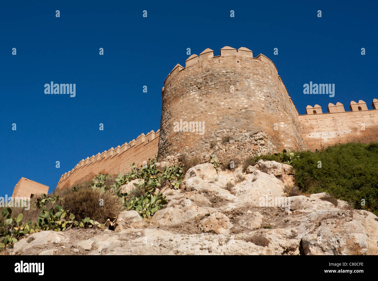 Alcazaba di Almeria, Spagna Foto Stock