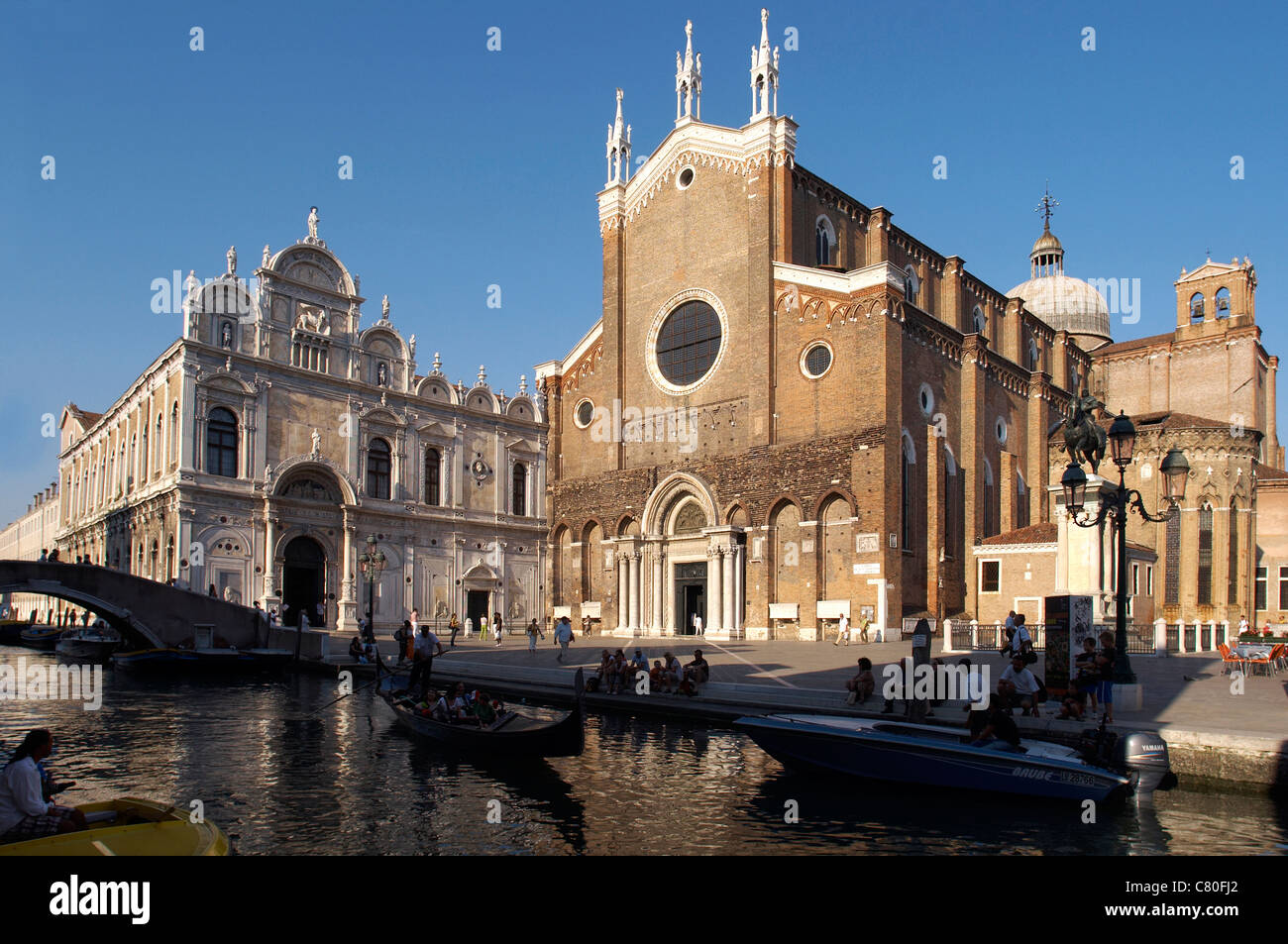 L'Italia, Veneto, Venezia, Castello trimestre, di San Giovanni e Paolo Basilica. Foto Stock