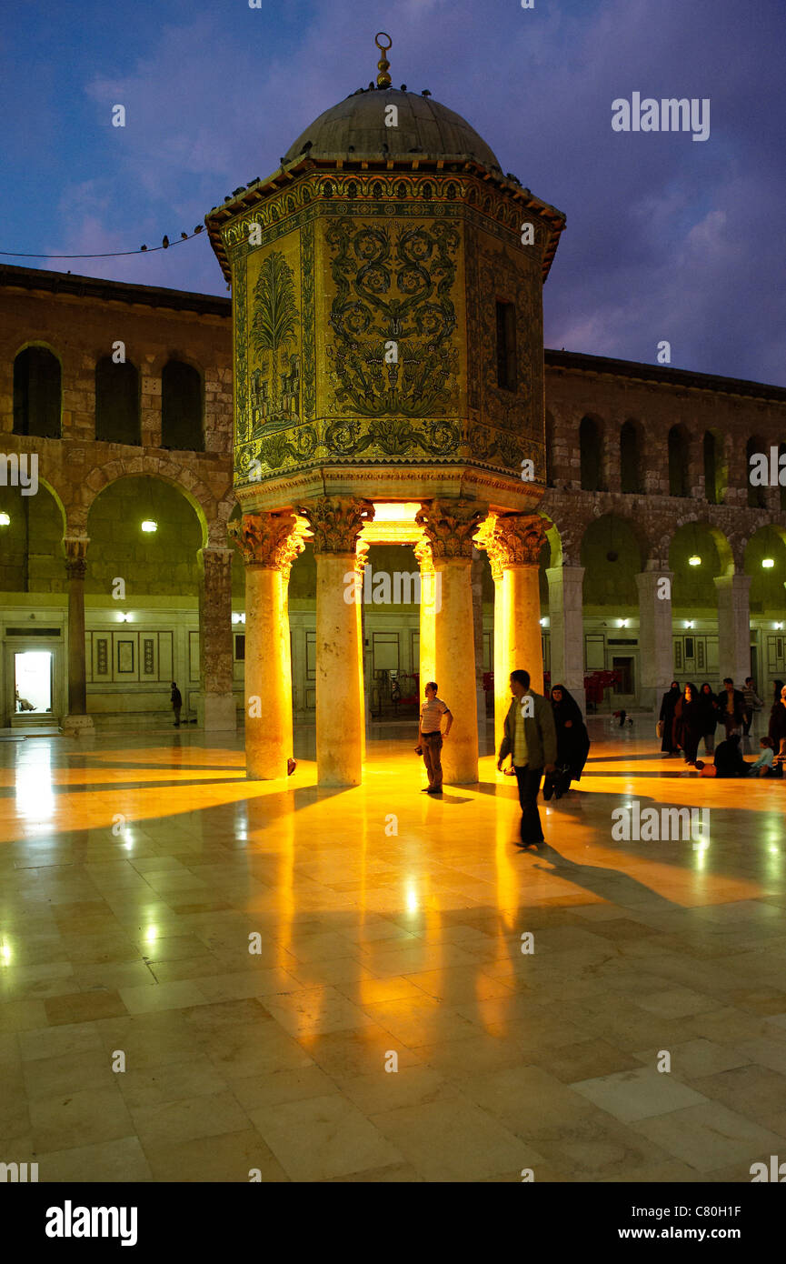 In Siria, a Damasco, Umayyad moschea. Foto Stock