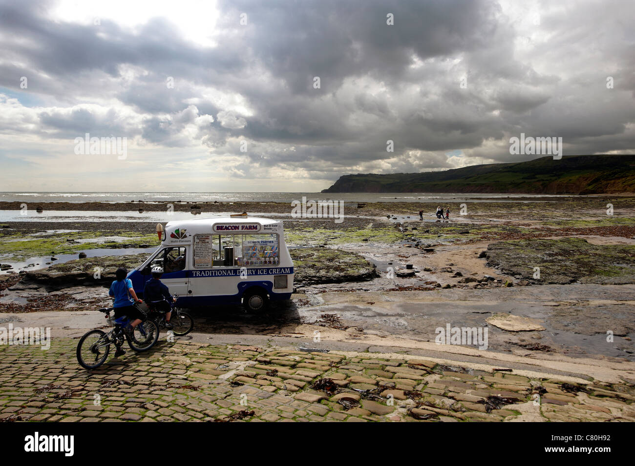 Inghilterra, North Yorkshire, Robin Hood's Bay Foto Stock