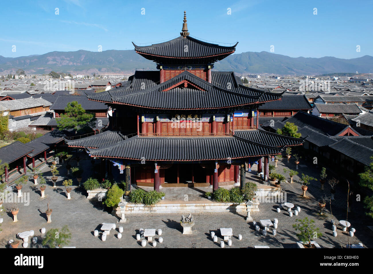 Cina Yunnan, Lijiang, Mu residenza familiare, dinastia Ming Foto Stock