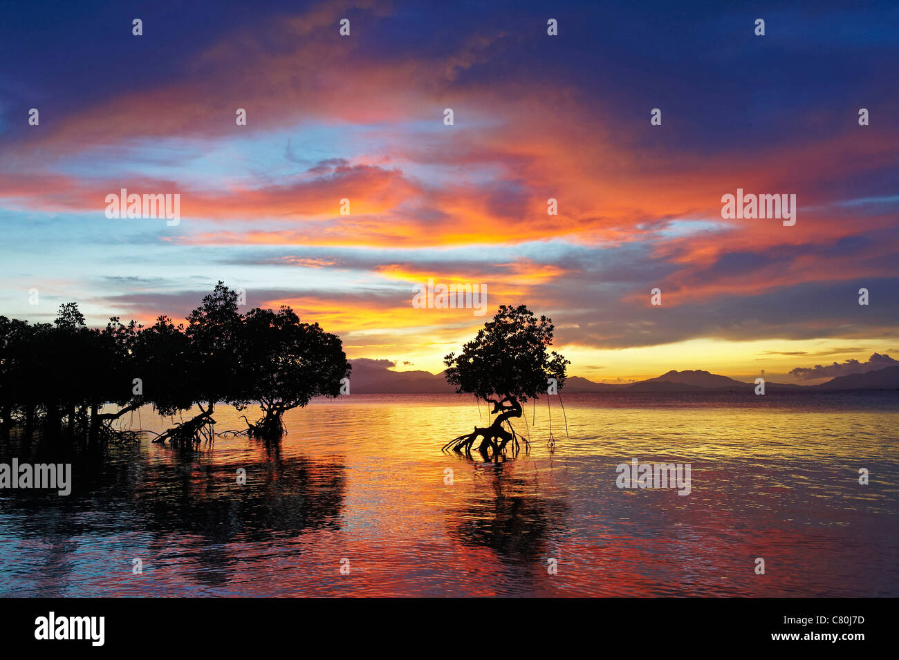 Filippine, Palawan Hunda Bay Foto Stock