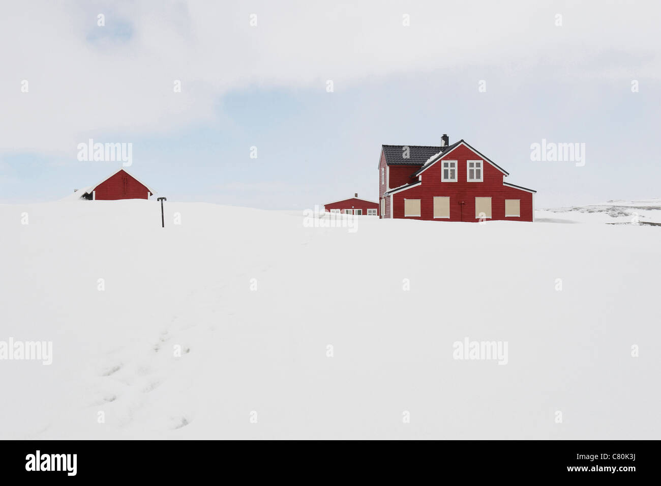 Norvegia, Regione di Bergen, Casa Foto Stock