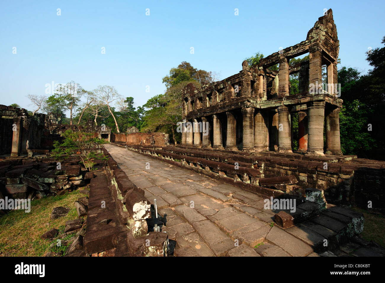 Cambogia Siem Reap, Angkor, Preah Khan, Indù tempio buddista Foto Stock