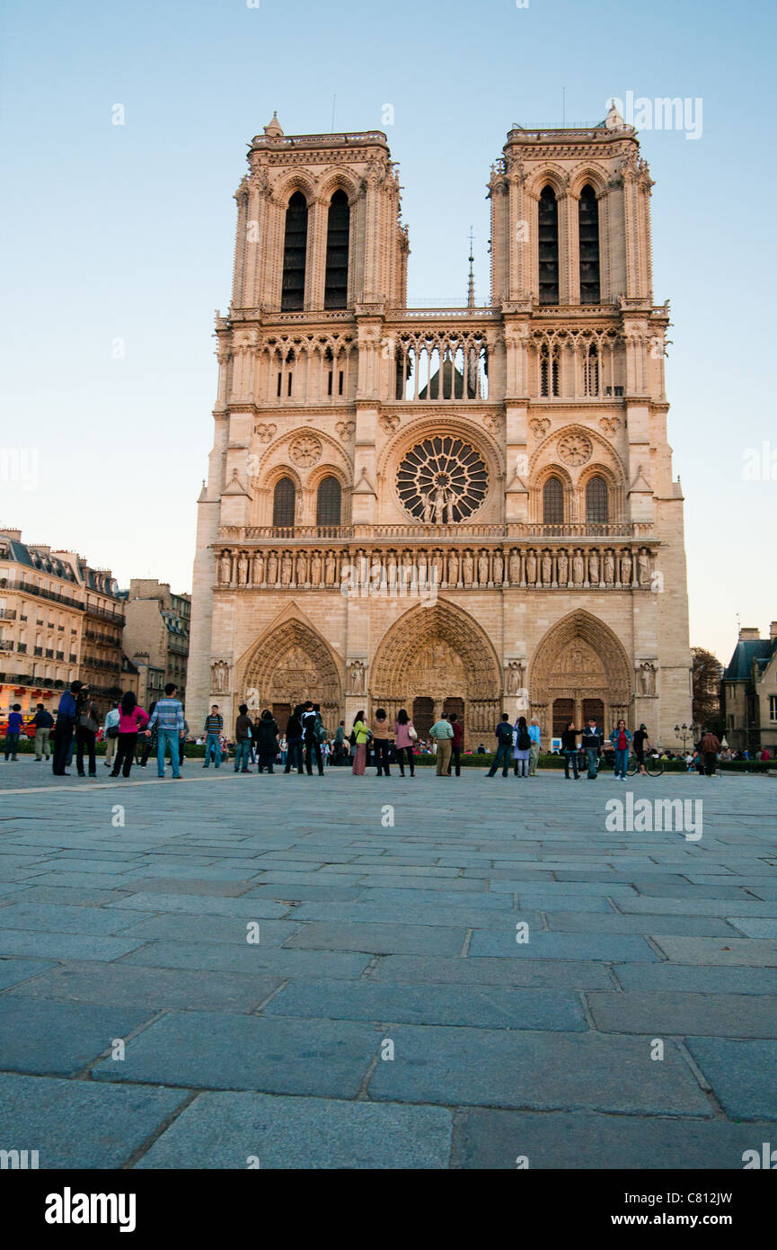 La cattedrale di Notre Dame di Parigi, Francia Foto Stock