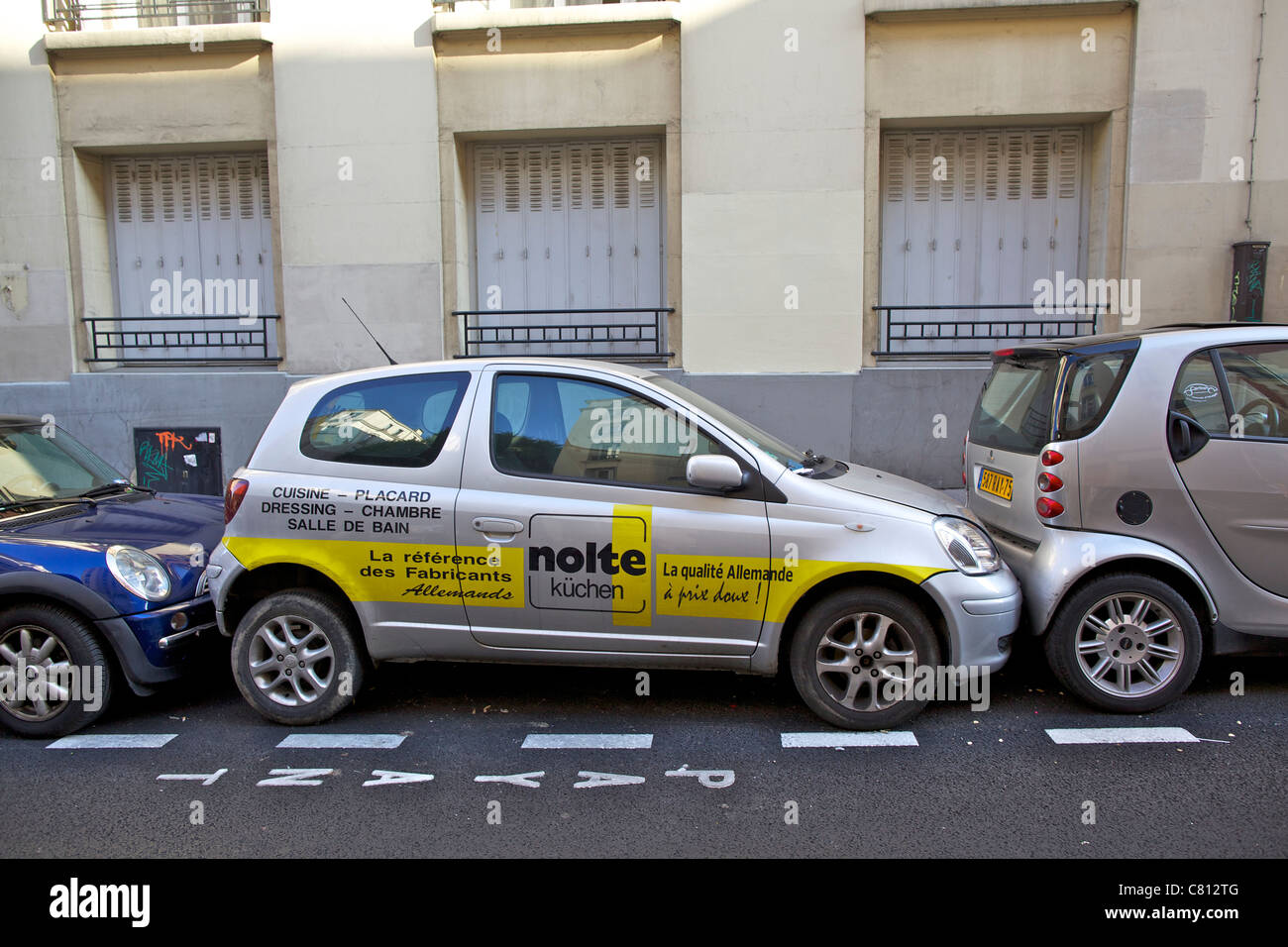 Parigi parcheggio Foto Stock