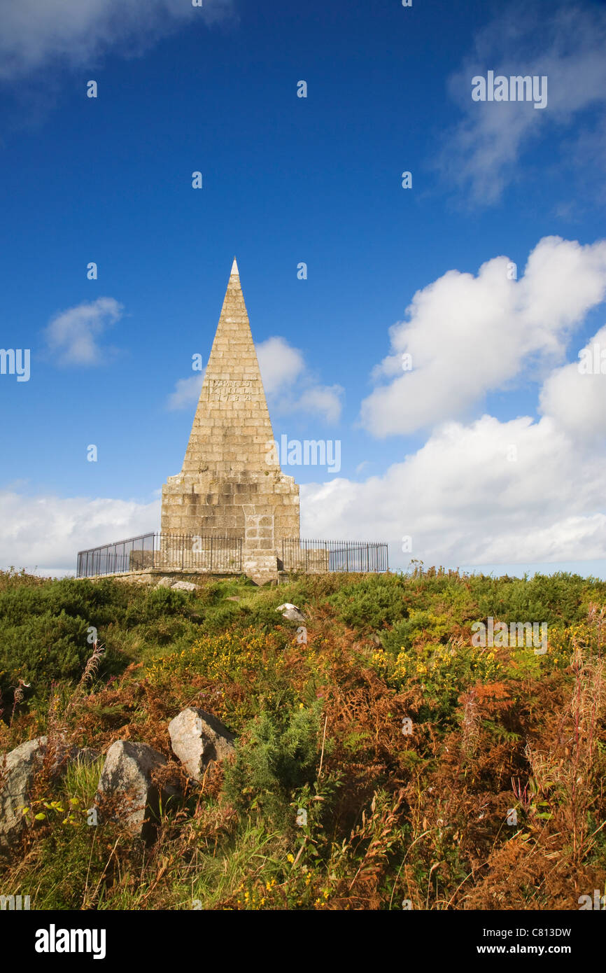 Knill il monumento, nei pressi di Carbis Bay, Cornwall, Inghilterra. Foto Stock