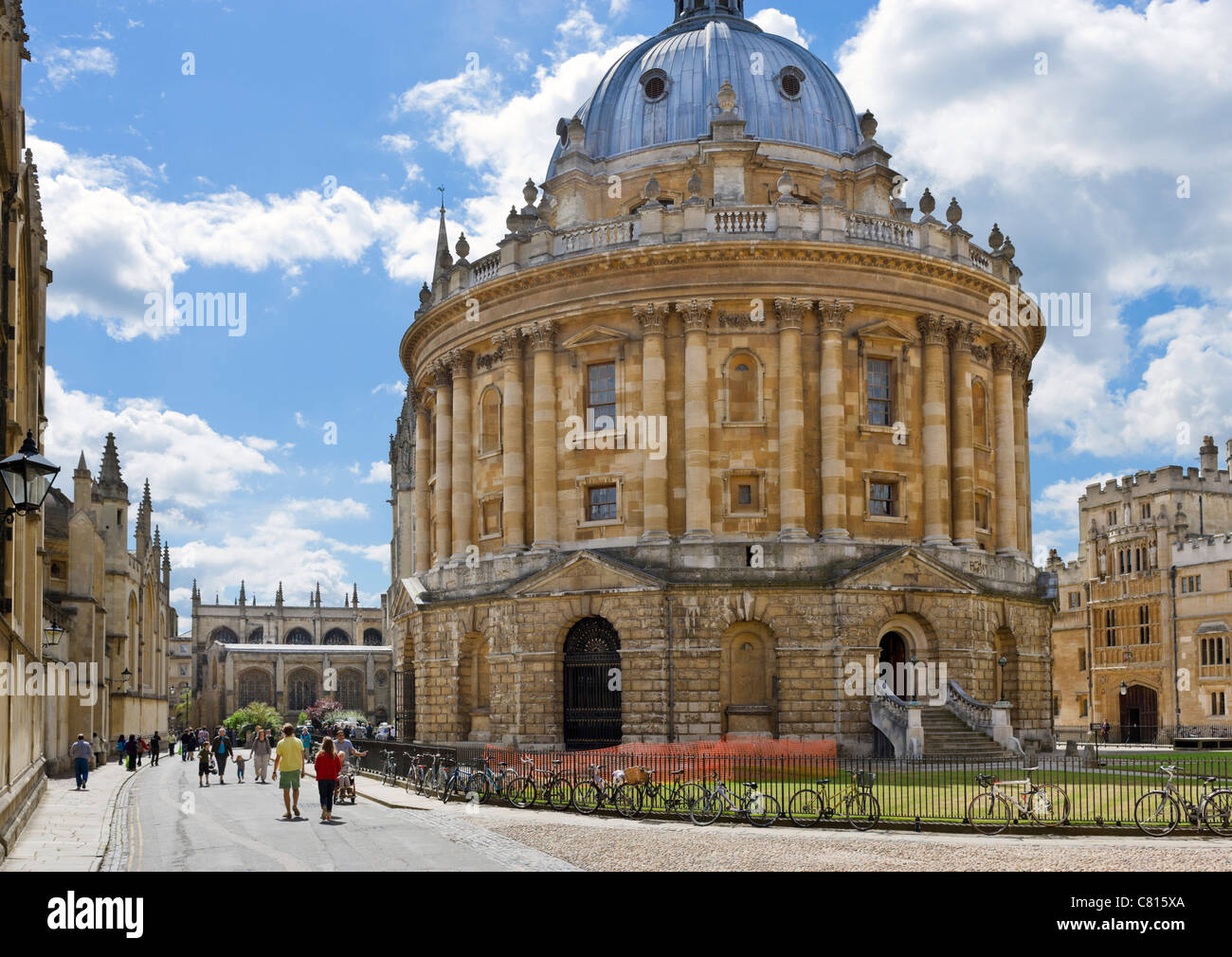 Università di Oxford. La Radcliffe Camera (home per la Radcliffe Science Library), Radcliffe Square, Oxford, England, Regno Unito Foto Stock