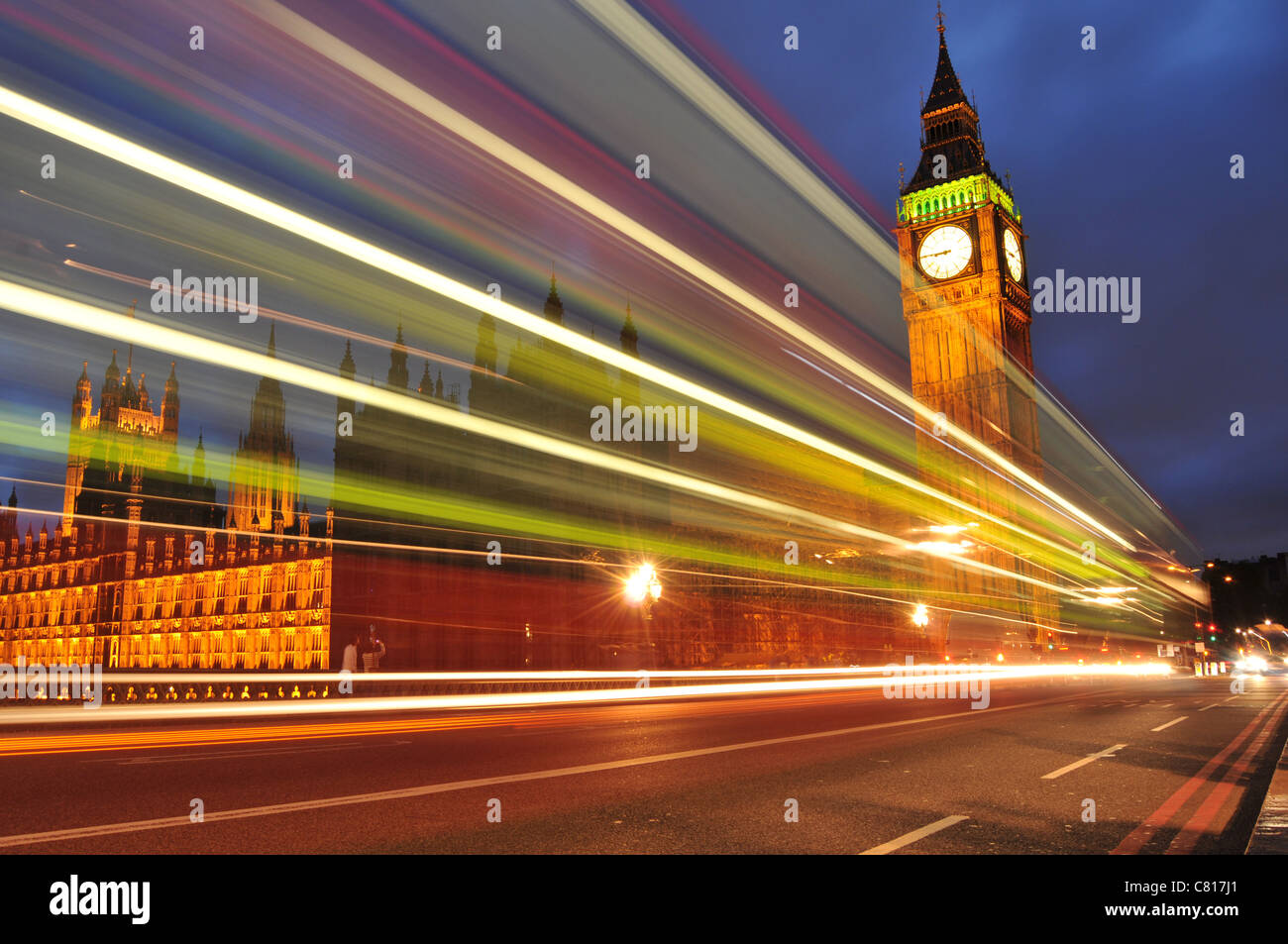 Londra di notte Foto Stock