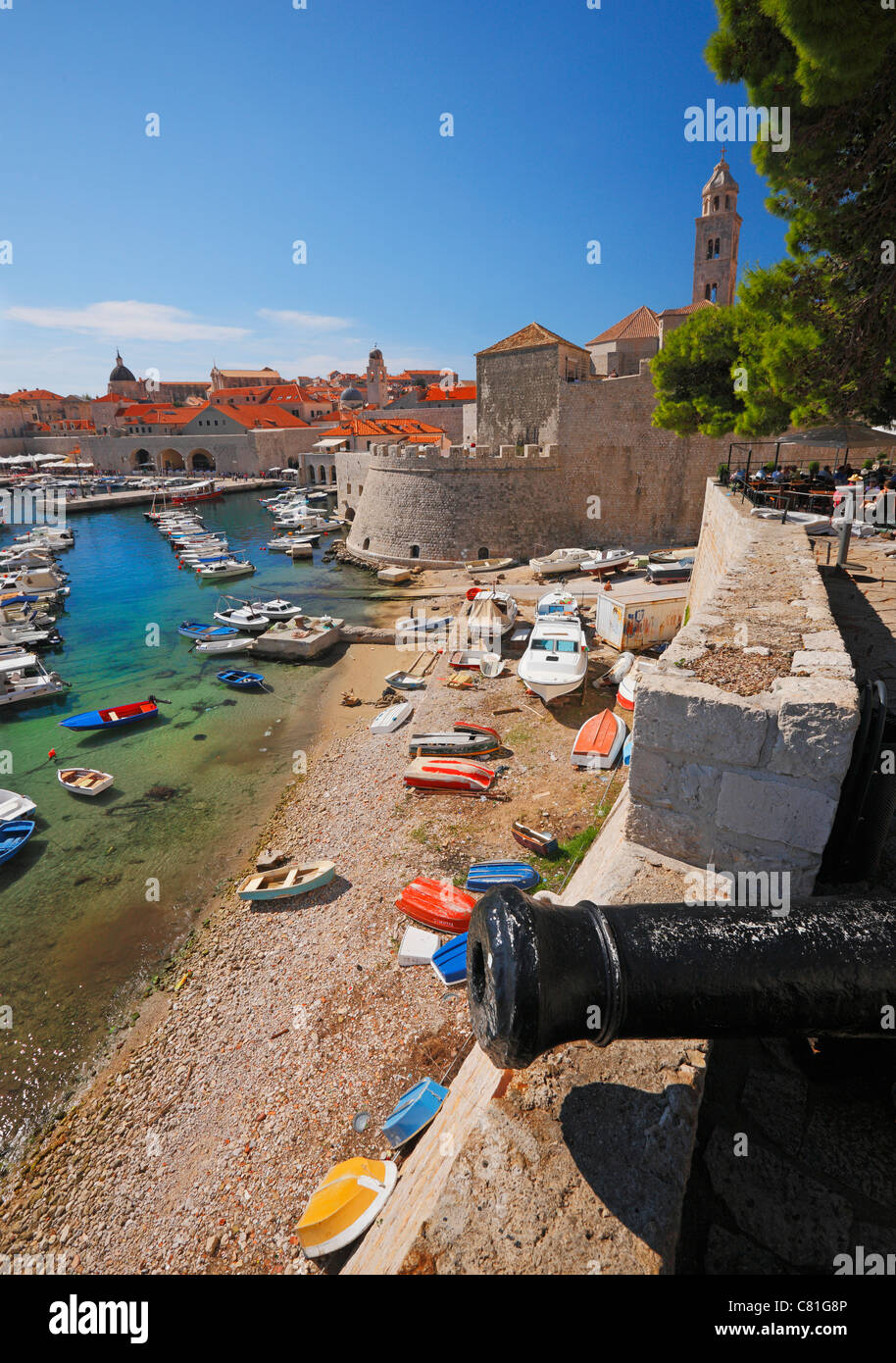Porto di Dubrovnik, Croazia Foto Stock