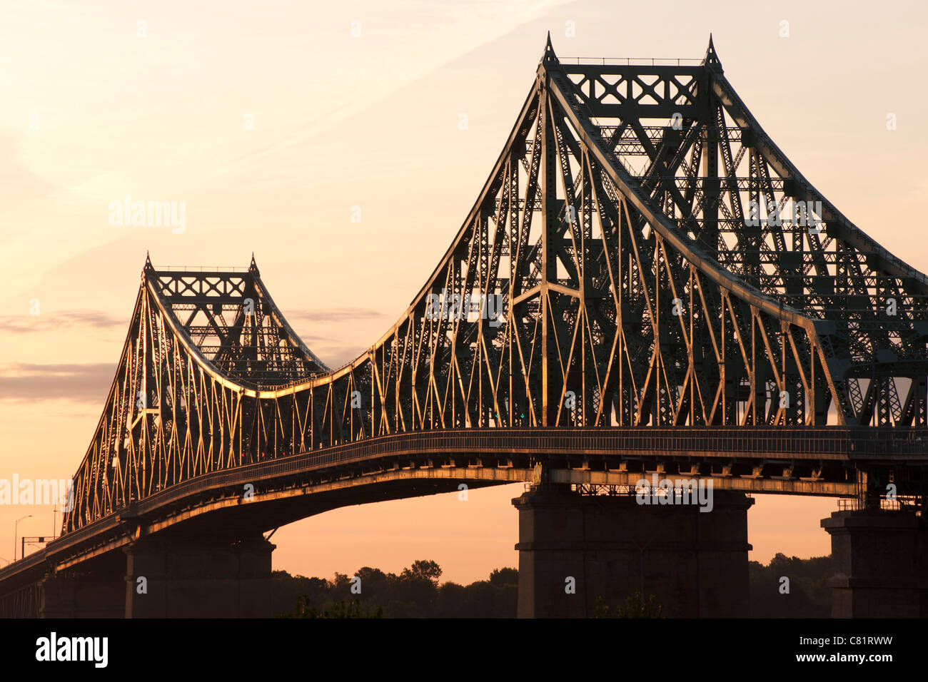 Jacques Cartier Bridge, Montreal, Quebec, Canada. Foto Stock