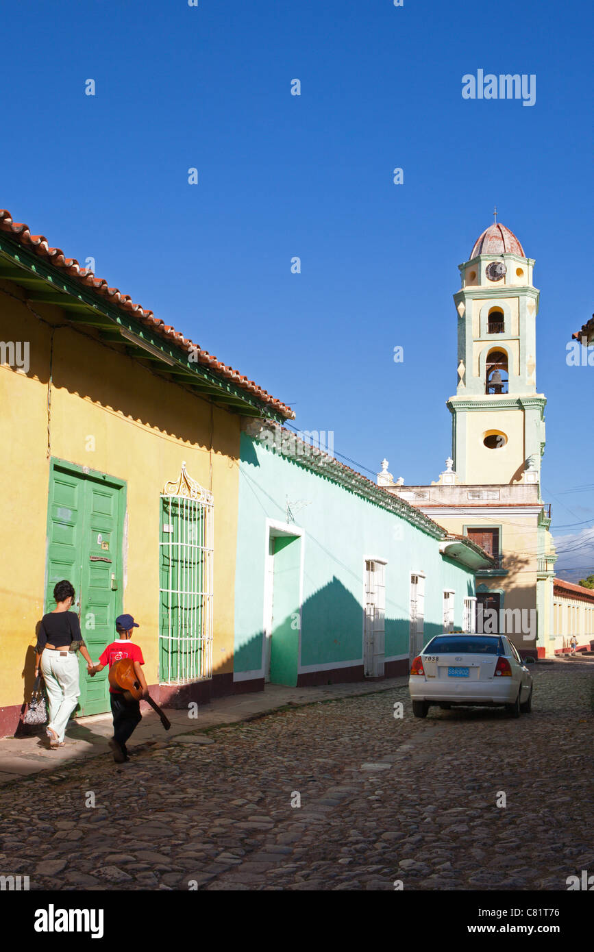 TRINIDAD: Scene di strada DEL CONVENTO DI SAN FRANCISCO Foto Stock