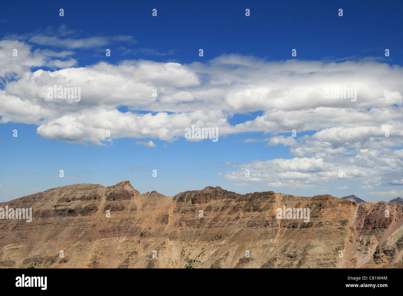 Mountain linea di cresta in alta montagna Uinta, Utah Foto Stock